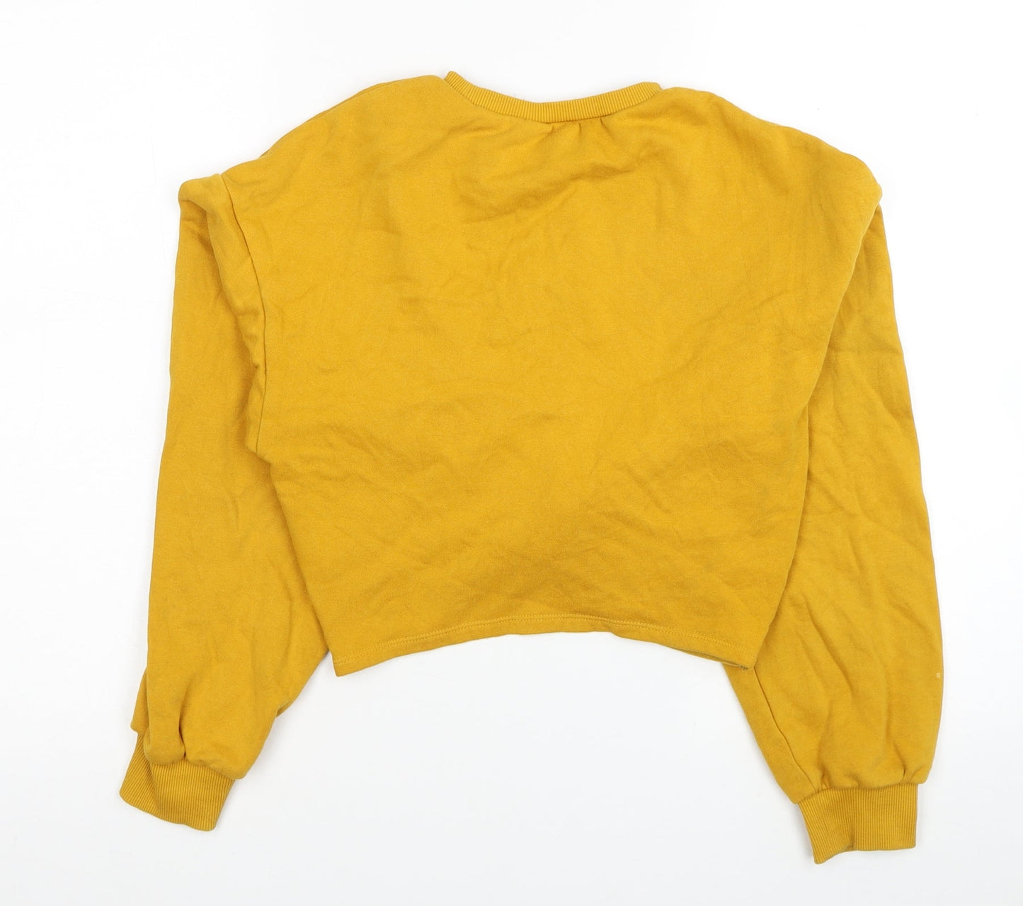 Womens UK Size XS Divided by H&M Yellow Pullover Sweatshirt