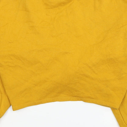 Womens UK Size XS Divided by H&M Yellow Pullover Sweatshirt