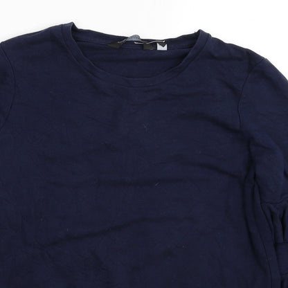 Dorothy Perkins Womens Blue Cotton Pullover Sweatshirt Size 10 Pullover