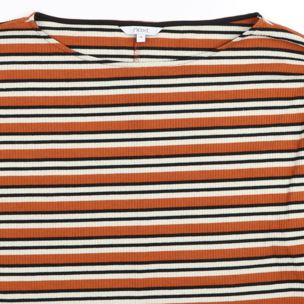 Womens UK Size 16 NEXT Orange Pullover Jumper