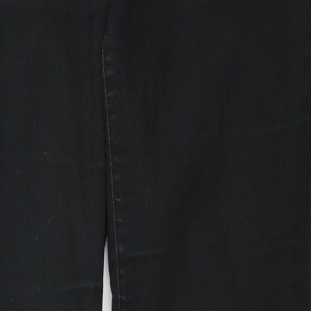 New Look Womens Black Cotton Skinny Jeans Size 8 L27 in Regular Zip