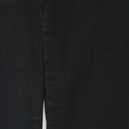 New Look Womens Black Cotton Skinny Jeans Size 8 L27 in Regular Zip