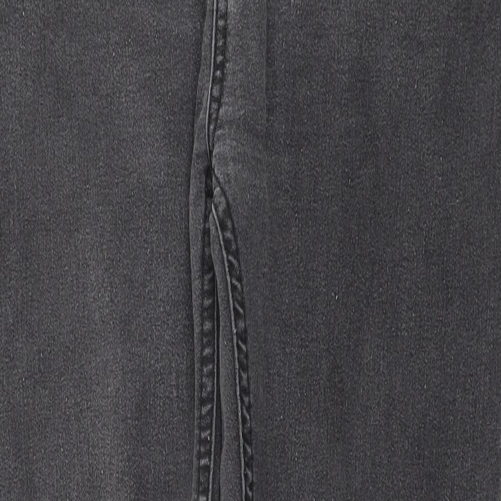 Select Womens Grey Cotton Skinny Jeans Size 10 L27 in Regular Zip