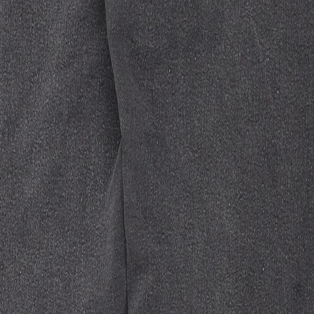 Select Womens Grey Cotton Skinny Jeans Size 10 L27 in Regular Zip