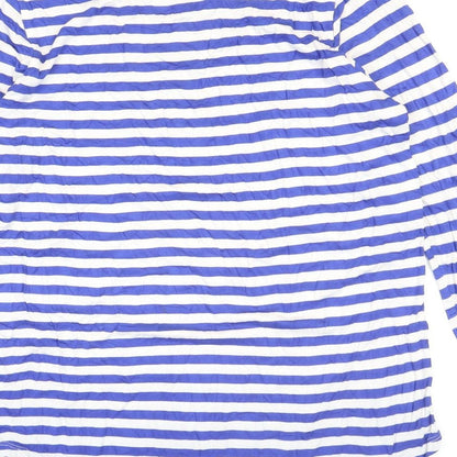 Womens UK Size S Gallery Blue Basic T-Shirt