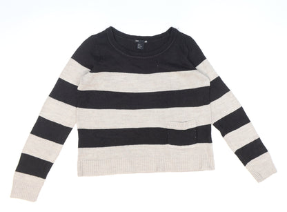 Womens UK Size M H&M Black Pullover Jumper
