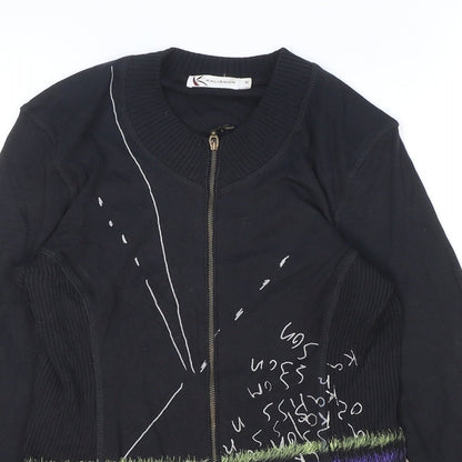 Kalisson Womens Black Jacket Size S Zip