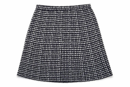 Bonmarché Womens Blue Geometric Polyester Pleated Skirt Size 34