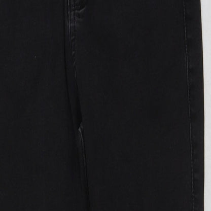 Hollister Womens Black Cotton Skinny Jeans Size 25 in L27 in Regular Button