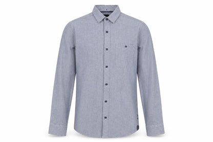 ONLY & SONS Mens Blue Polyester Button-Up Size S Collared Button