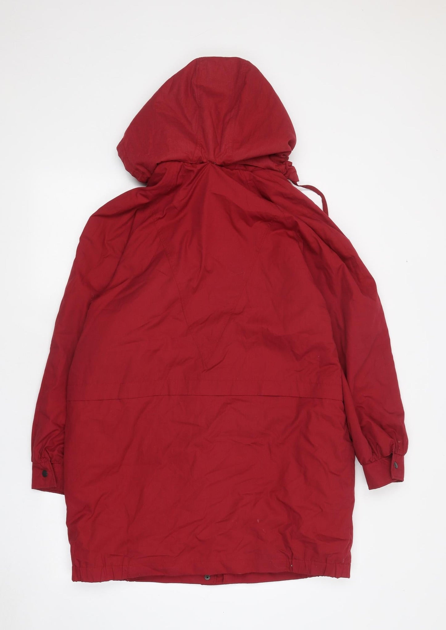 Womens UK Size 12 Preworn Red Overcoat