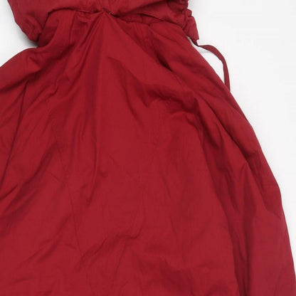 Womens UK Size 12 Preworn Red Overcoat