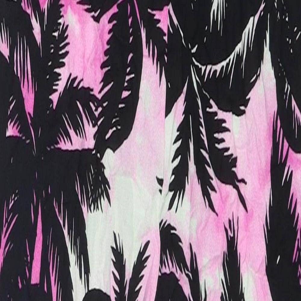 F&F Womens Multicoloured Geometric Viscose Jumpsuit One-Piece Size 6 L27 in Pullover