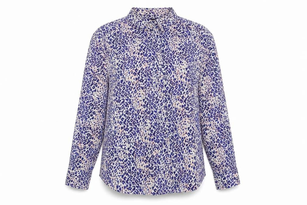 Womens UK Size 14 Marks and Spencer Multicoloured Jersey Button-Up