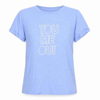 Womens UK Size 12 Paramour Blue Basic T-Shirt