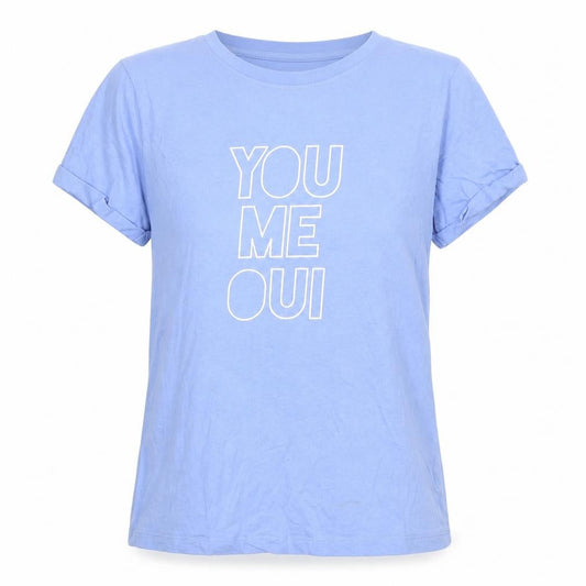 Womens UK Size 12 Paramour Blue Basic T-Shirt