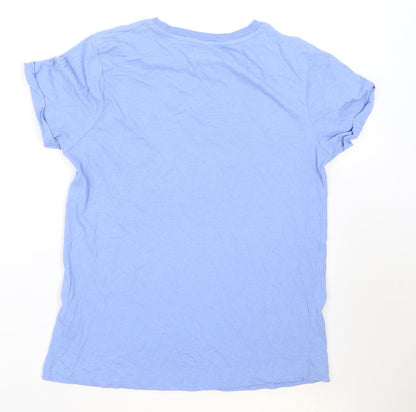 Womens UK Size 12 Paramour Blue Basic T-Shirt