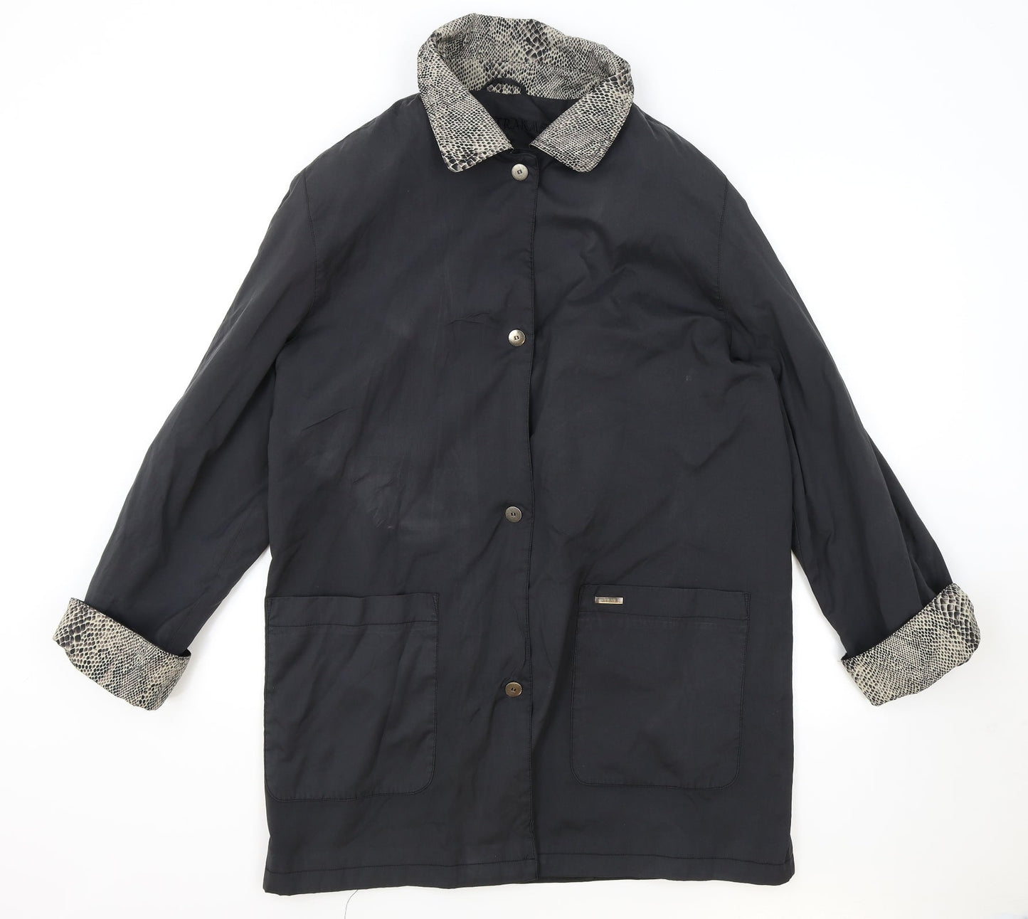 Womens UK Size One Size Astraka Black Parka Coat