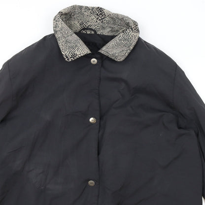Womens UK Size One Size Astraka Black Parka Coat