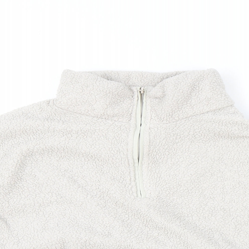 Womens UK Size S H&M Grey Henley Jumper