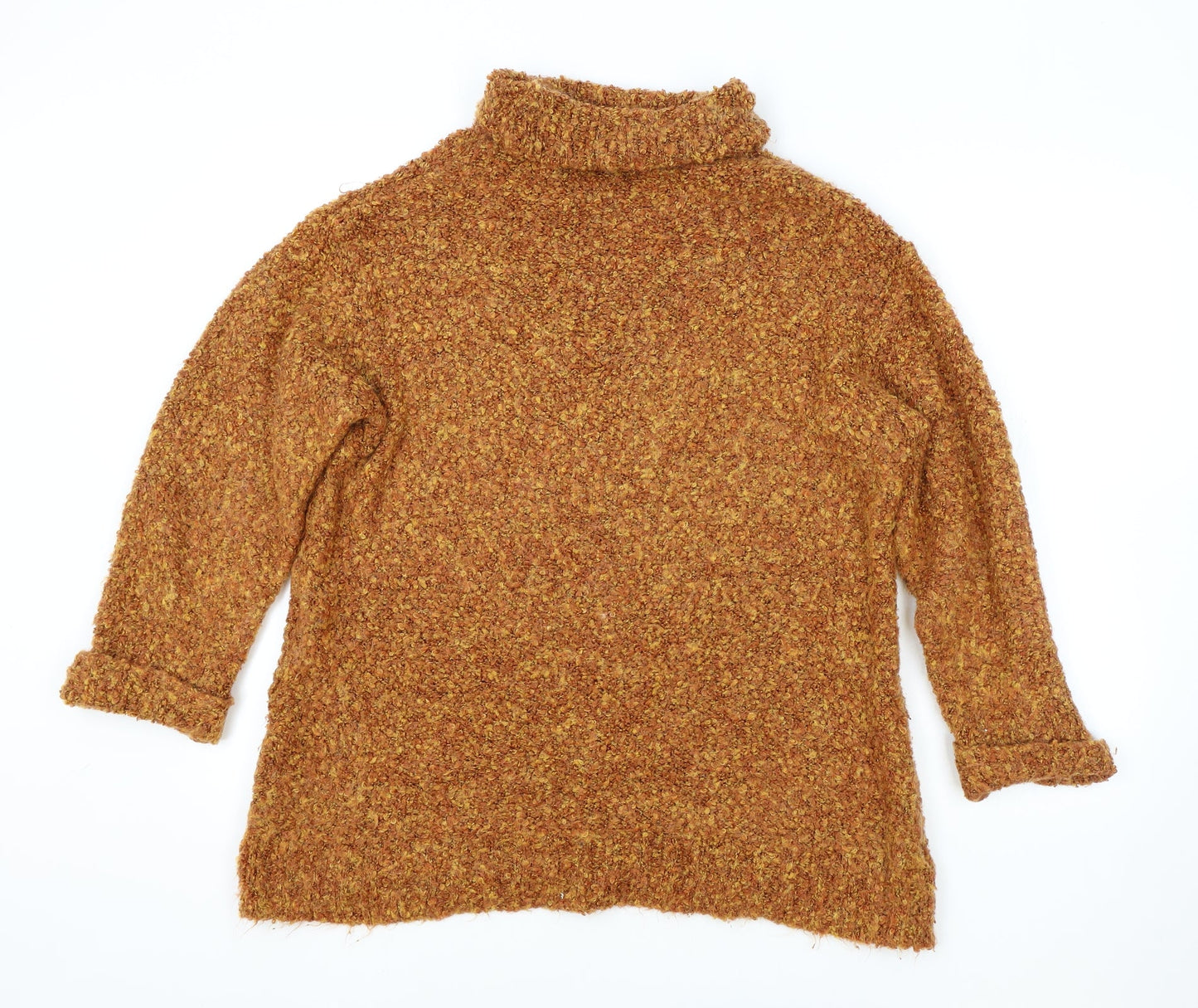 Womens UK Size 8 Preworn Orange Pullover Jumper
