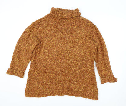 Womens UK Size 8 Preworn Orange Pullover Jumper