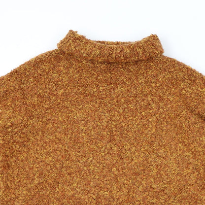 Womens UK Size 8 Preworn Orange Pullover Jumper