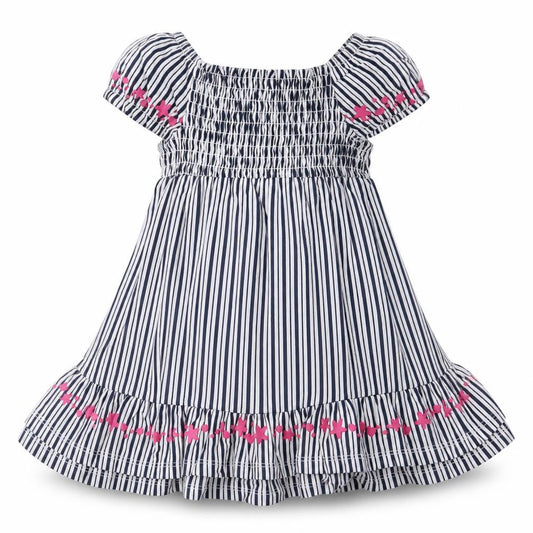 Topomini Girls Multicoloured Striped Wool A-Line Size 12 Months Boat Neck Pullover