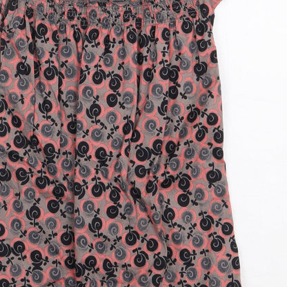 Mexx Girls Grey Geometric 100% Cotton A-Line Size 18-24 Months Round Neck Button