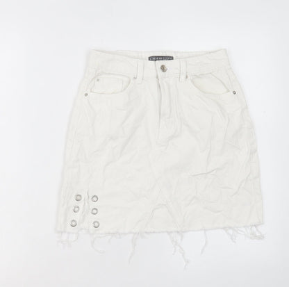 Womens UK Size 8 Denim & Co. A-Line Denim Skirt