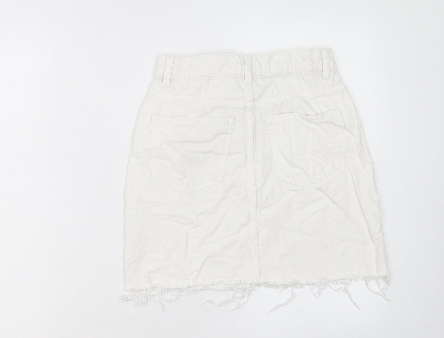 Womens UK Size 8 Denim & Co. A-Line Denim Skirt