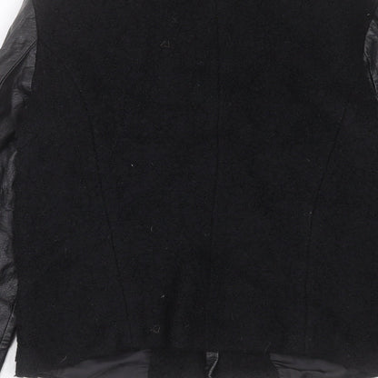H&M Womens Black Jacket Size 14 Zip