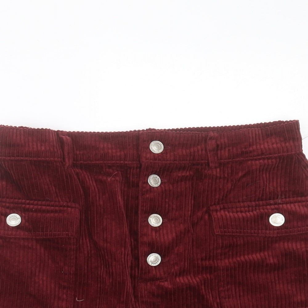 Womens UK Size 10 Denim & Co. A-Line Corduroy Skirt