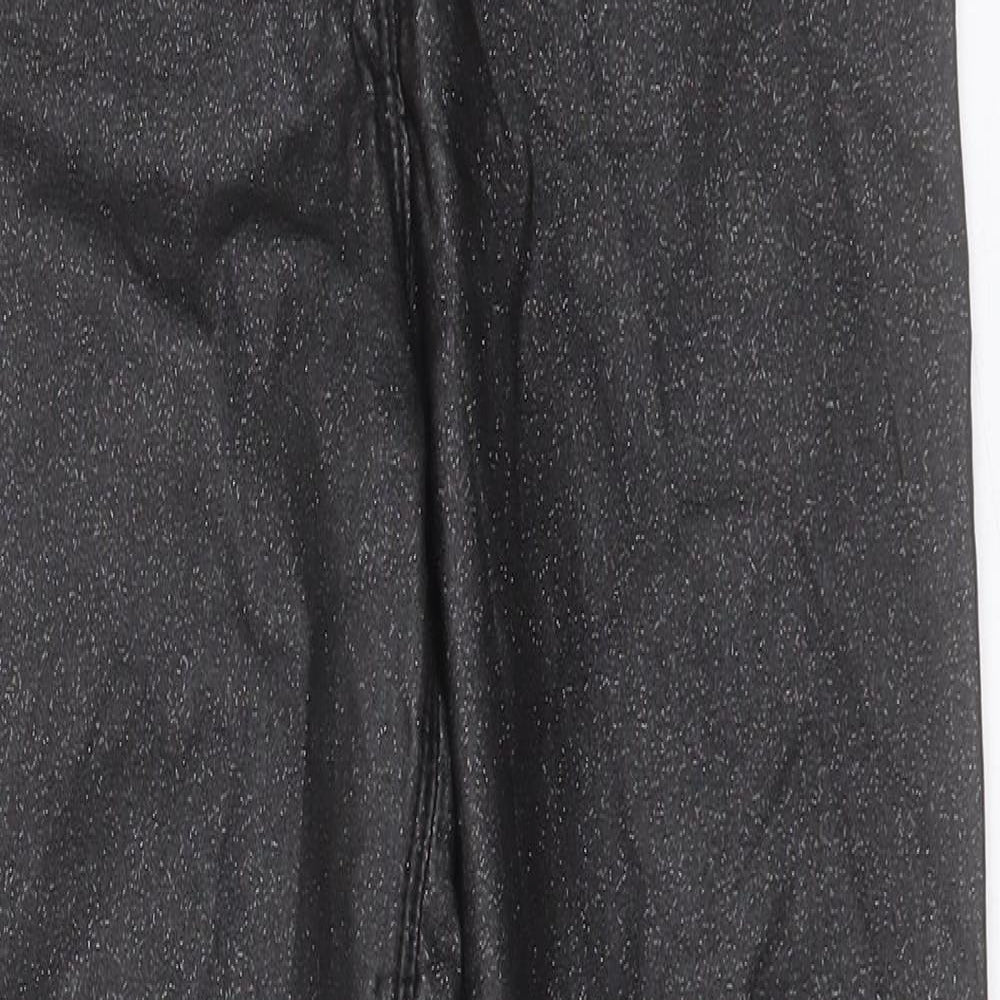 Womens UK Size 10 Papaya Regular Fit Skinny Black Jeans