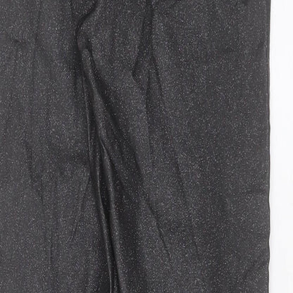 Womens UK Size 10 Papaya Regular Fit Skinny Black Jeans