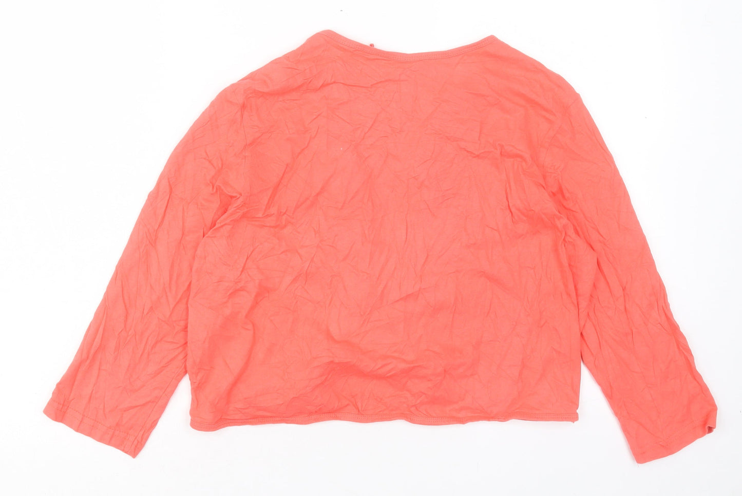 capsule Womens Pink V-Neck Cotton Cardigan Jumper Size 16