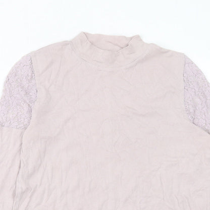 Womens UK Size 12 NEXT Purple Basic T-Shirt
