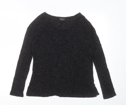 Womens UK Size 8 Topshop Black Basic T-Shirt