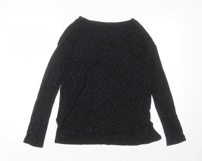 Womens UK Size 8 Topshop Black Basic T-Shirt