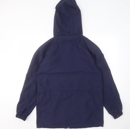 STATURE Womens Blue Jacket Coat Size 10 Zip