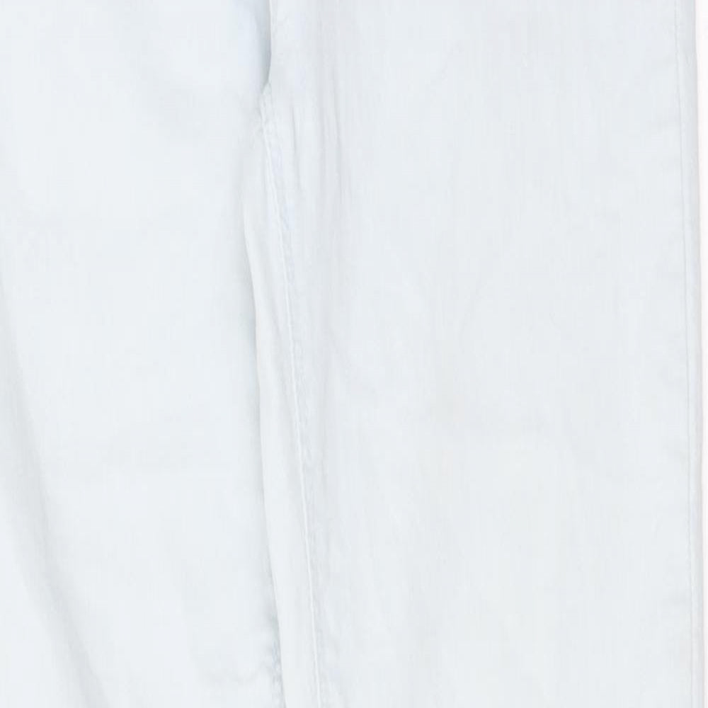 Dorothy Perkins Womens Blue Cotton Skinny Jeans Size 10 L30 in Regular Button