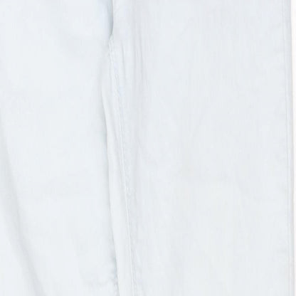 Dorothy Perkins Womens Blue Cotton Skinny Jeans Size 10 L30 in Regular Button