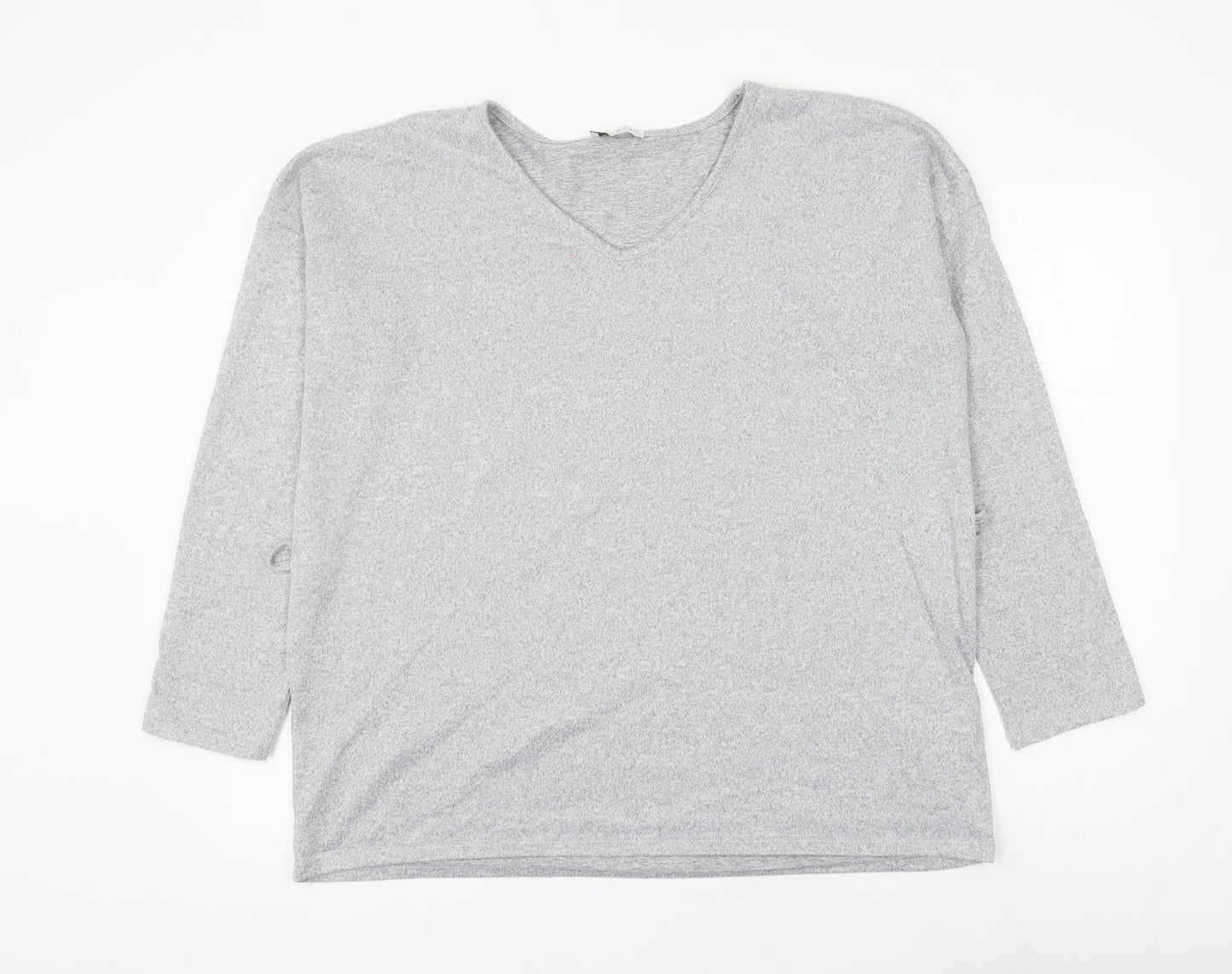 Womens UK Size 16 Papaya Grey Pullover Jumper