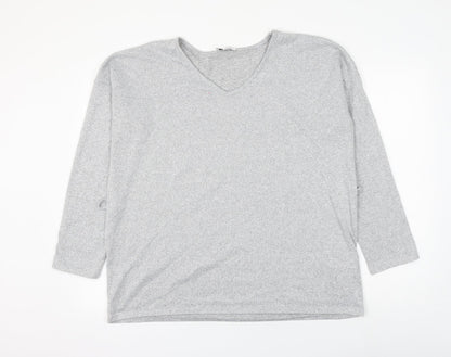 Womens UK Size 16 Papaya Grey Pullover Jumper