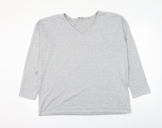 Womens UK Size 16 Papaya Grey Pullover Jumper