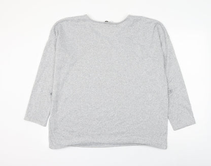 Womens UK Size 16 Papaya Grey Pullover Jumper