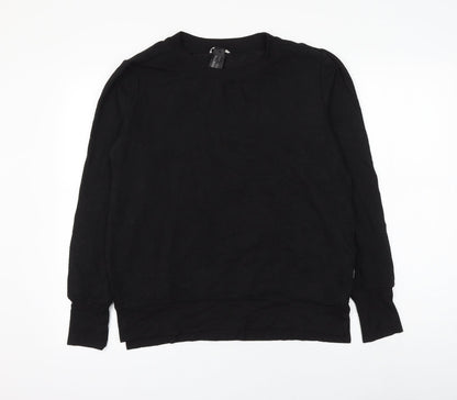 MONDETTA Womens Black Modal Pullover Sweatshirt Size S Pullover