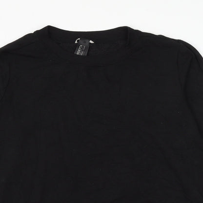 MONDETTA Womens Black Modal Pullover Sweatshirt Size S Pullover