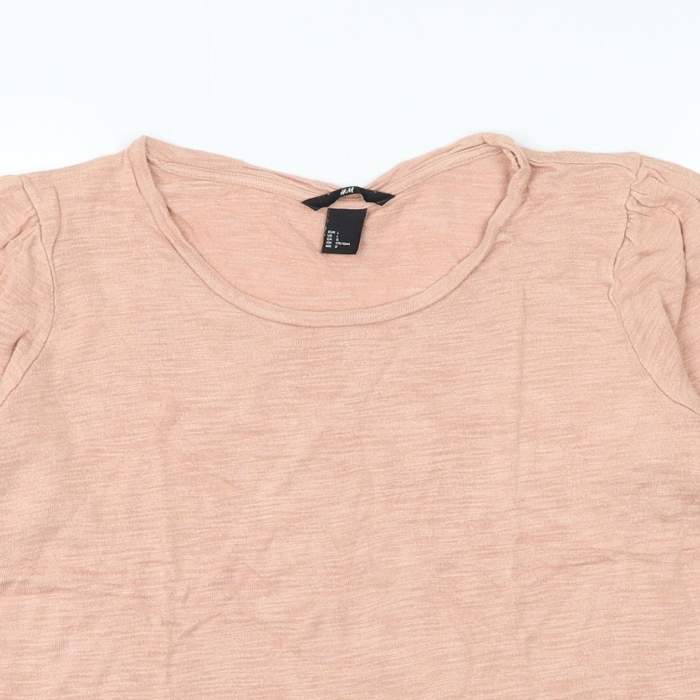 Womens UK Size L H&M Pink Pullover Jumper