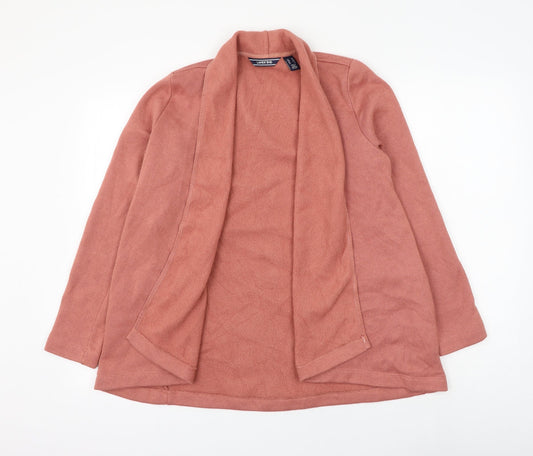 Lands' End Womens Pink V-Neck Polyester Cardigan Jumper Size XS